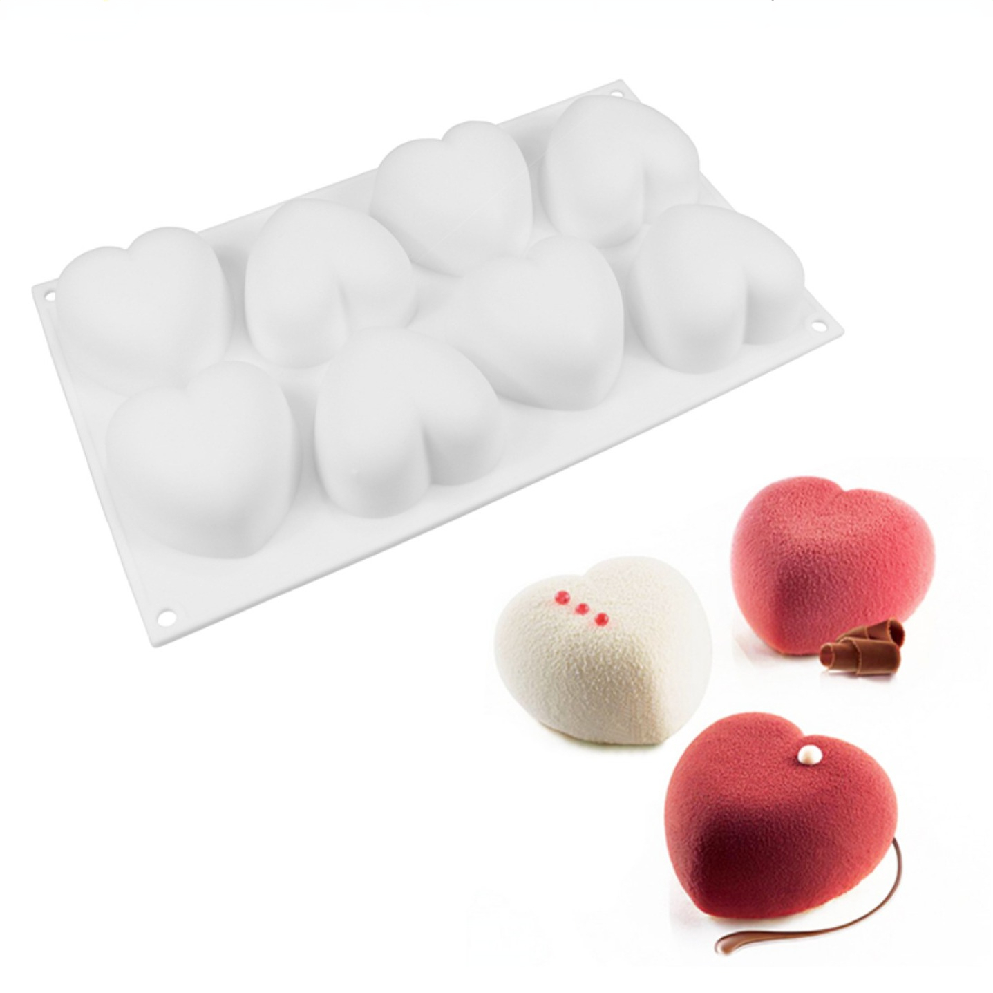 Candle Making Equipment - Love Heart cetakan sabun silikon buatan