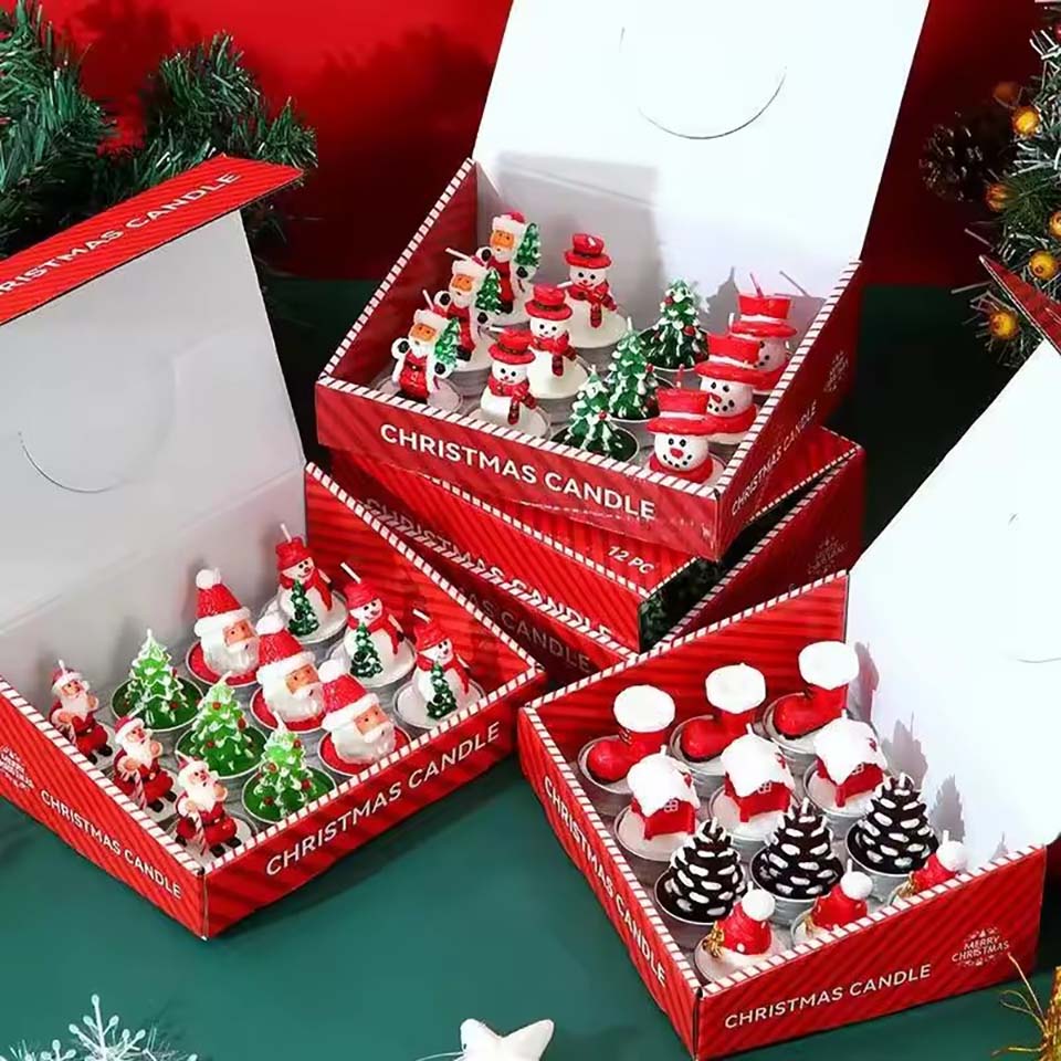 Candle Making Oil Scents - 12 Buah Lilin Perlengkapan Dekorasi Natal