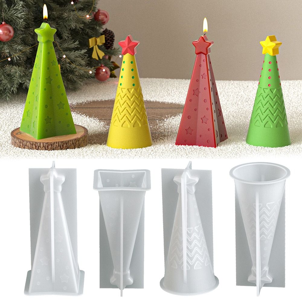 Cetakan Lilin Kerucut Natal Si - Candle Making Kit Xmas ulasan dan harga