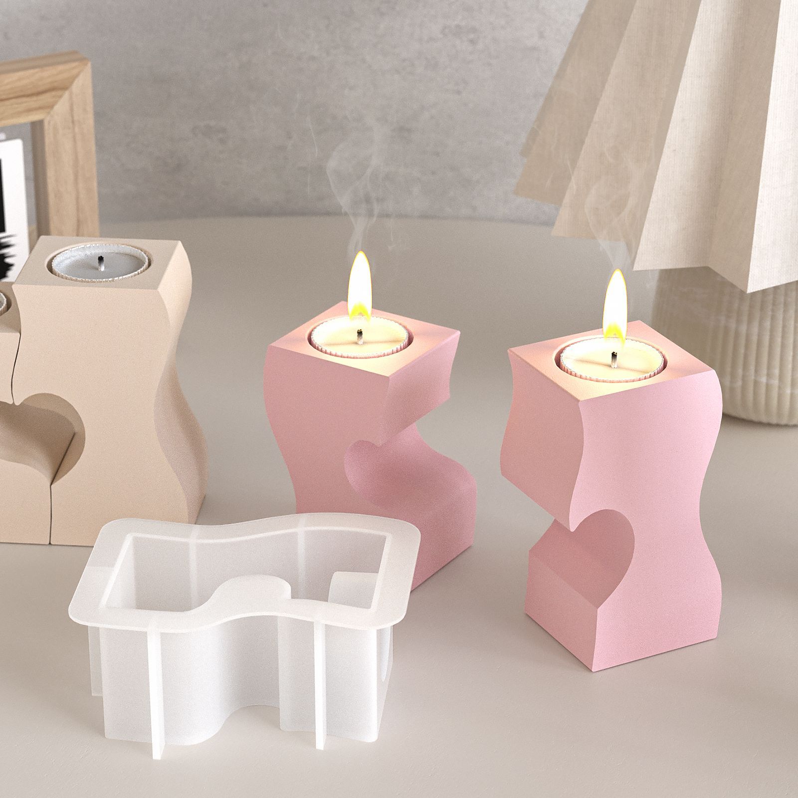 S Cetakan Silikon Lilin Hati D - Candle Making Equipment ulasan dan harga