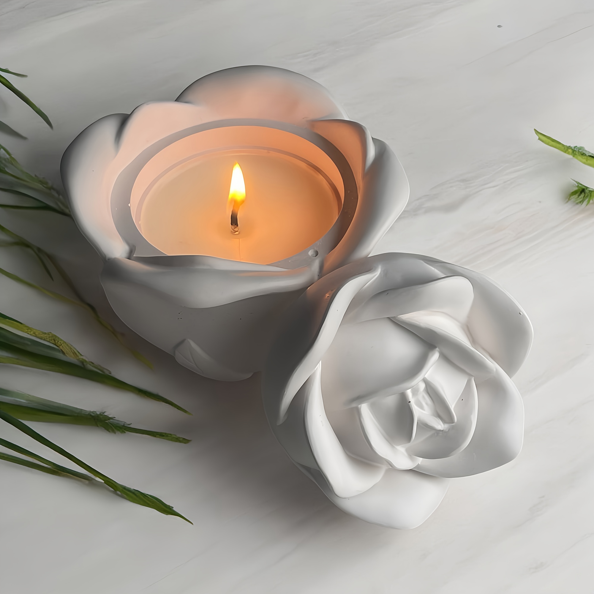 Cetakan Silikon Bentuk Mawar 2 - Candle Making Moulds ulasan dan harga