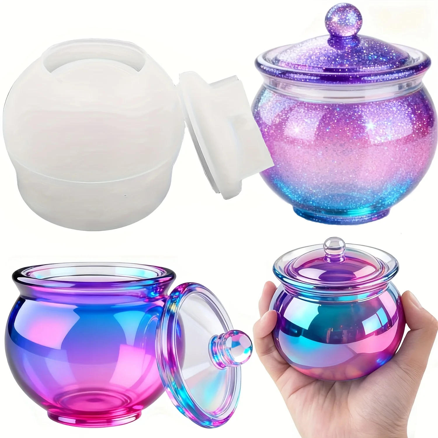 1 set cetakan resin bulat deng - Candle Making Moulds ulasan dan harga