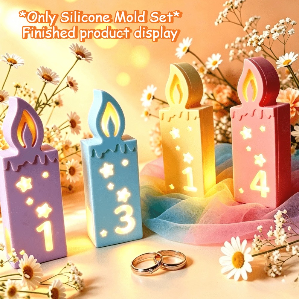 Cetakan Lilin Angka Silikon, A - Candle Making Kit Xmas ulasan dan harga