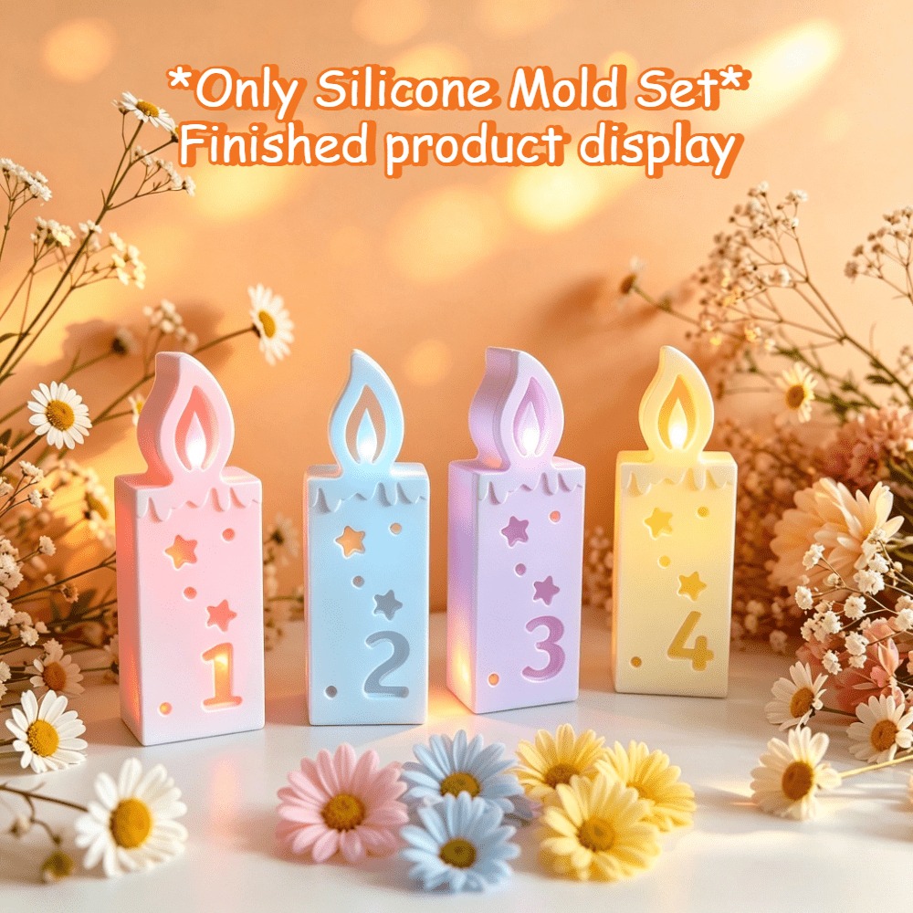 Cetakan Lilin Angka Silikon, A - Candle Making Kit Xmas ulasan dan harga