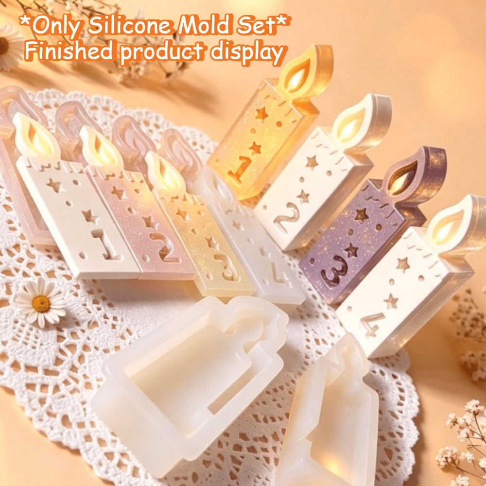 Cetakan Lilin Angka Silikon, A - Candle Making Kit Xmas ulasan dan harga